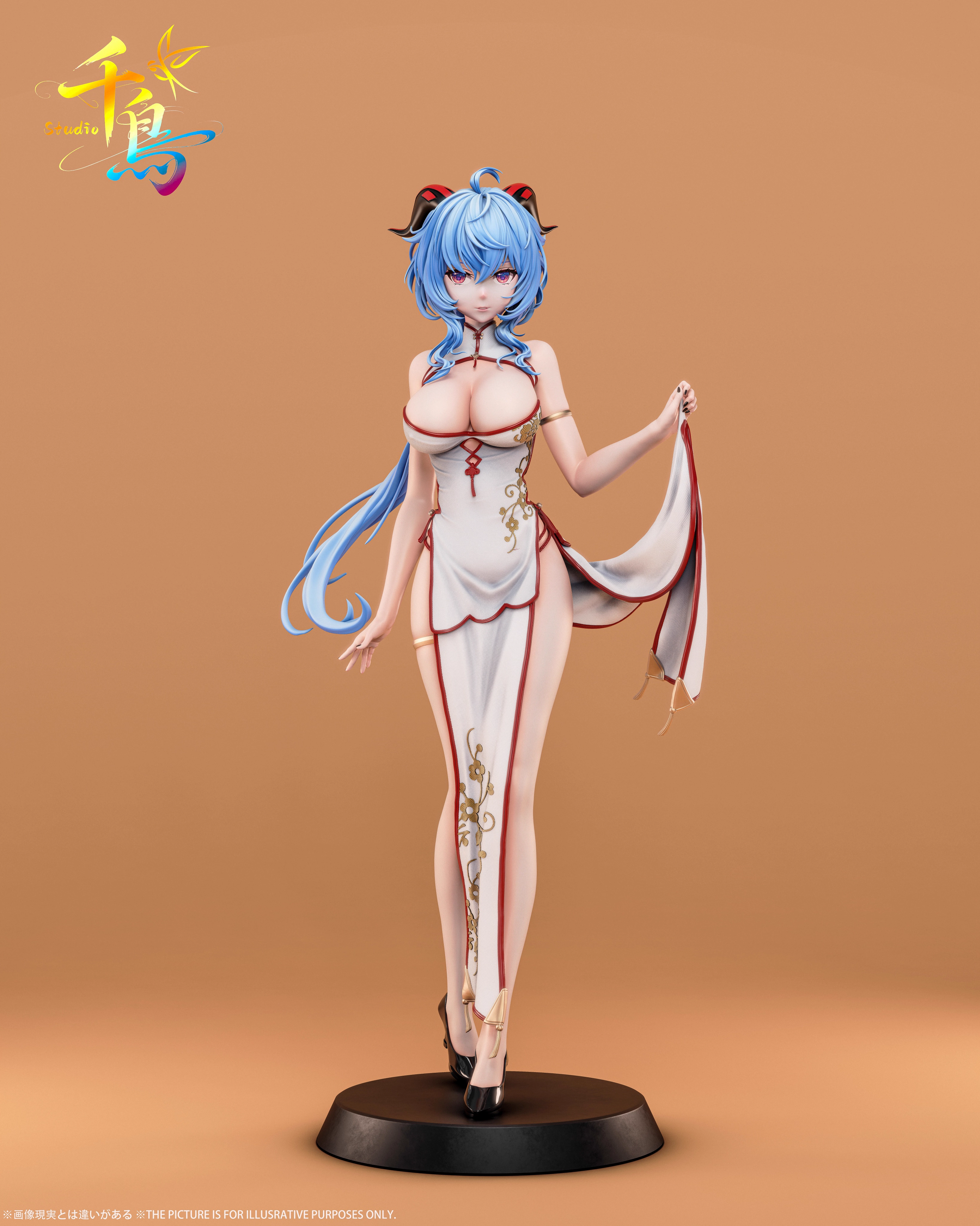 【Pre-sale】1/6 and 1/1 Scale Cheongsam Ganyu-Genshin Impact-Qian Niao Studio