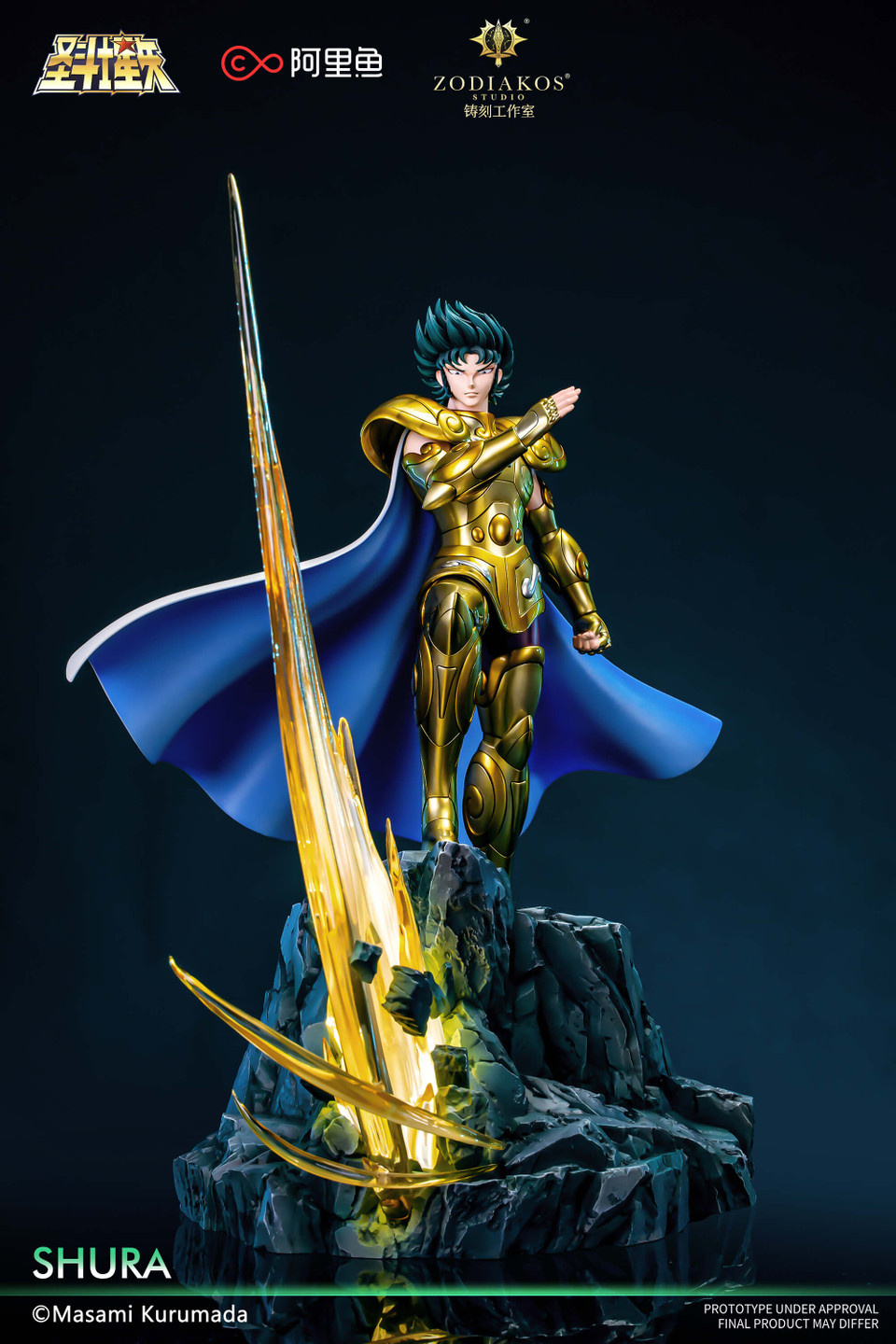 【Pre-sale】1/6 Scale Gold Saint-Shura Licensed with LED-Saint Seiya-Zodiakos Studio
