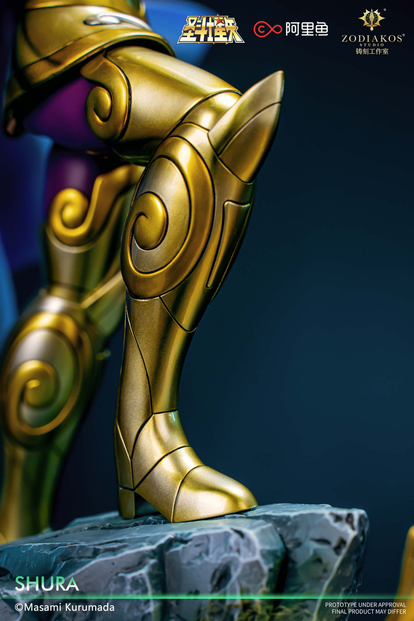 【Pre-sale】1/6 Scale Gold Saint-Shura Licensed with LED-Saint Seiya-Zodiakos Studio