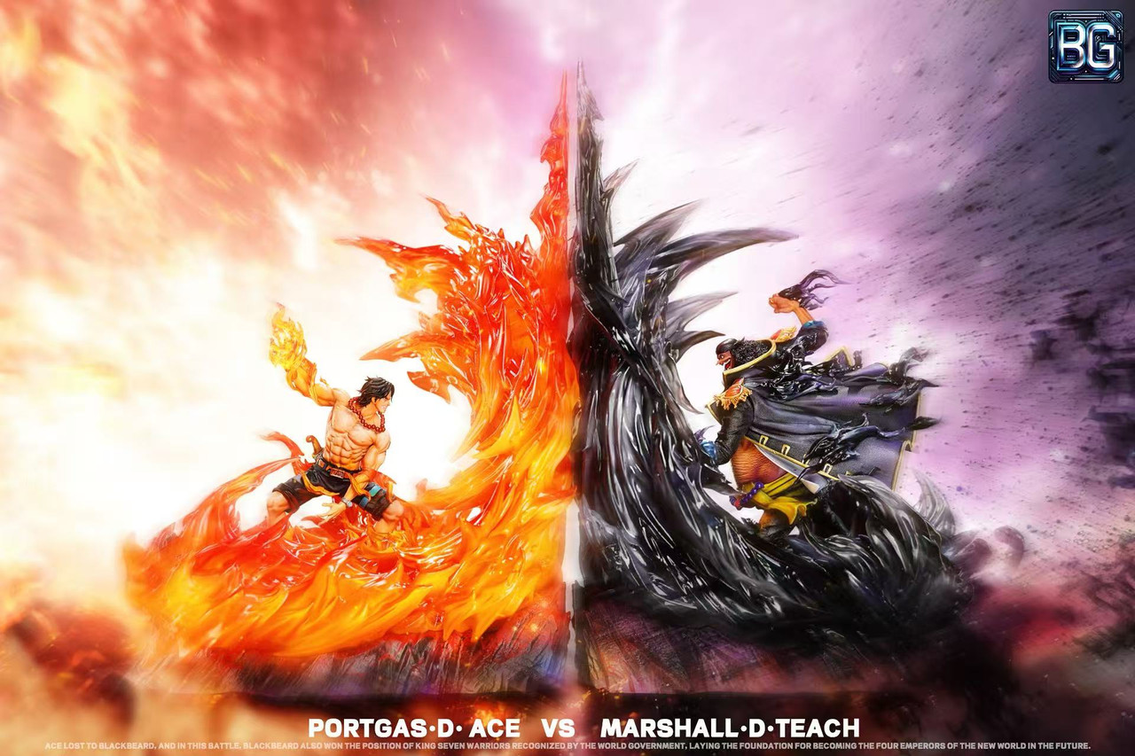 【Pre-sale】1/6 and POP Scale Ace VS Marshall·D·Teach with LED-Badge Studio