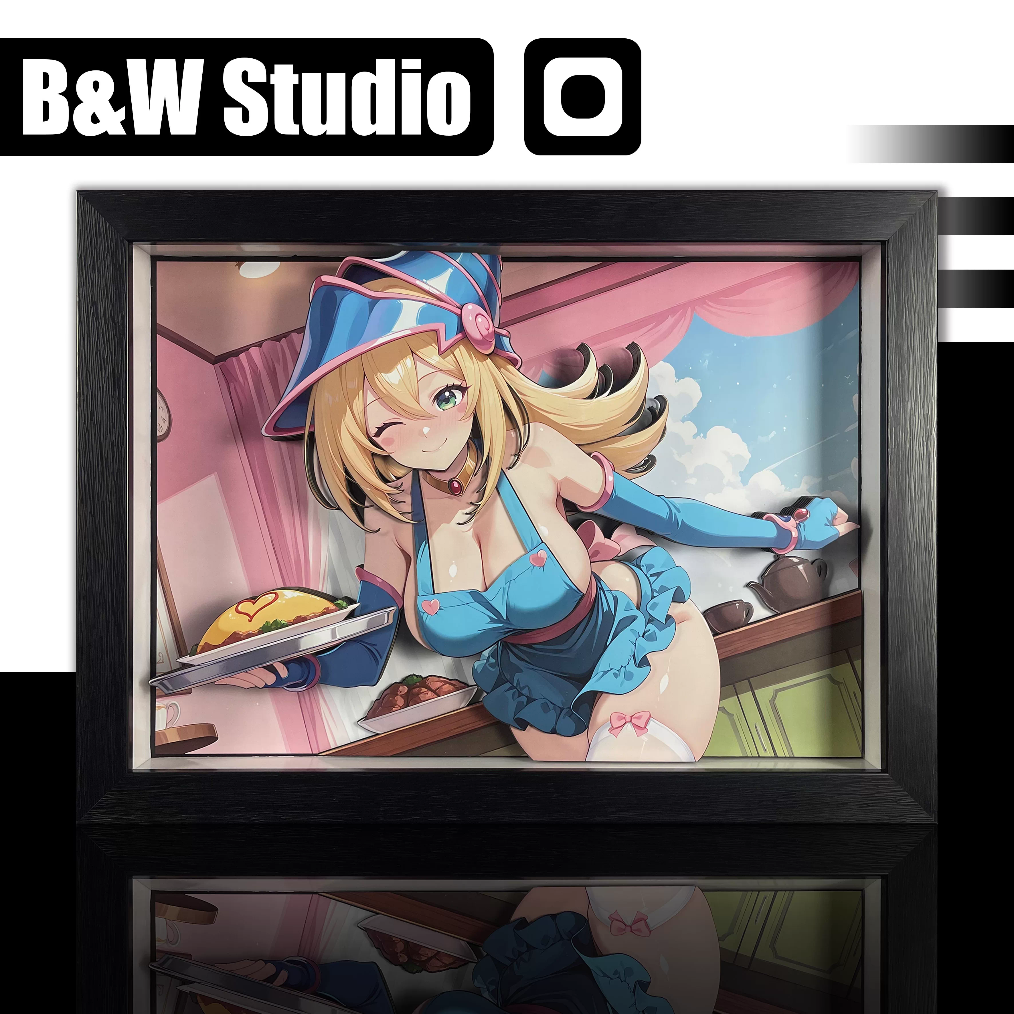 【Pre-sale】Decorative Painting of Dark Magician Girl-Duel Monsters-Black and White Studio