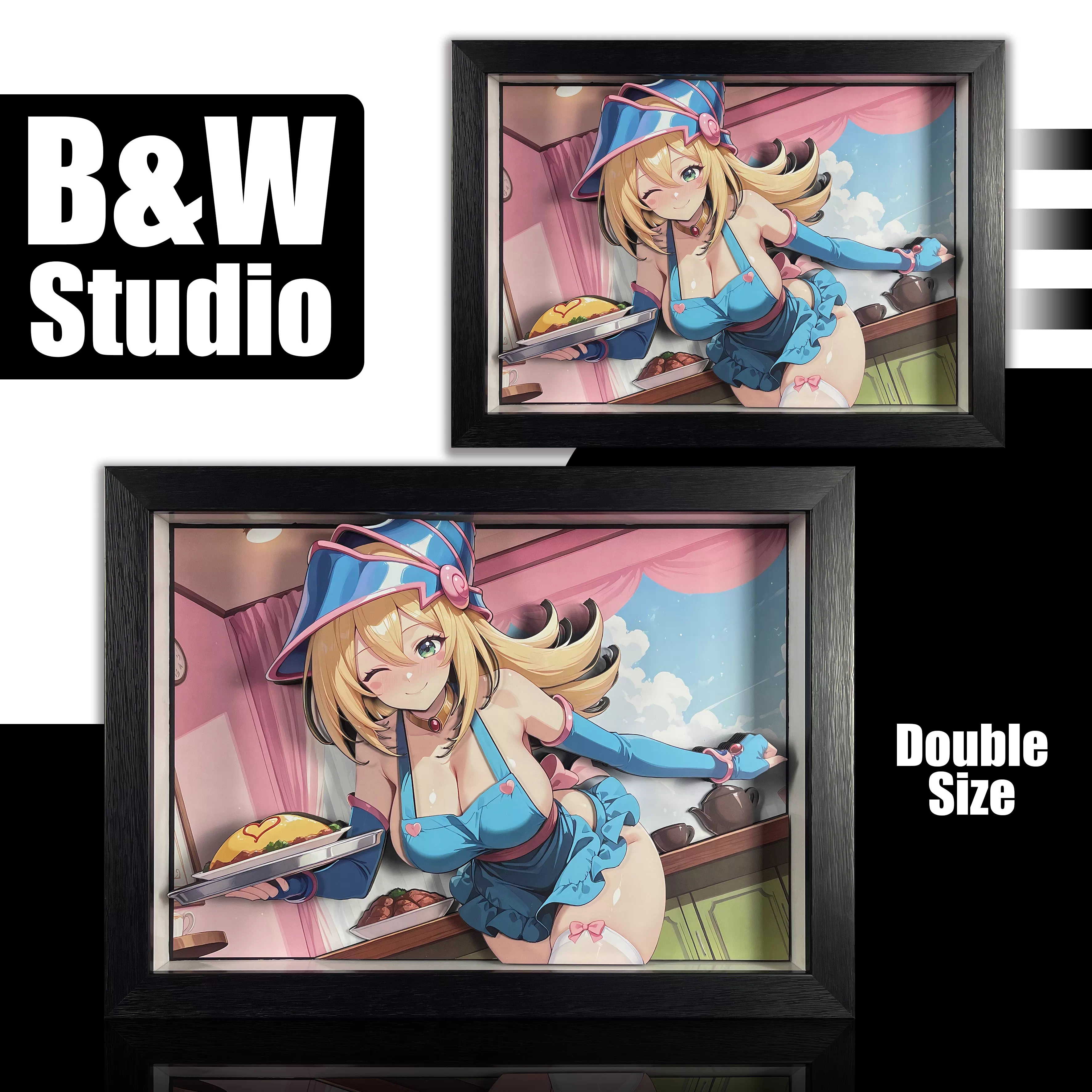【Pre-sale】Decorative Painting of Dark Magician Girl-Duel Monsters-Black and White Studio