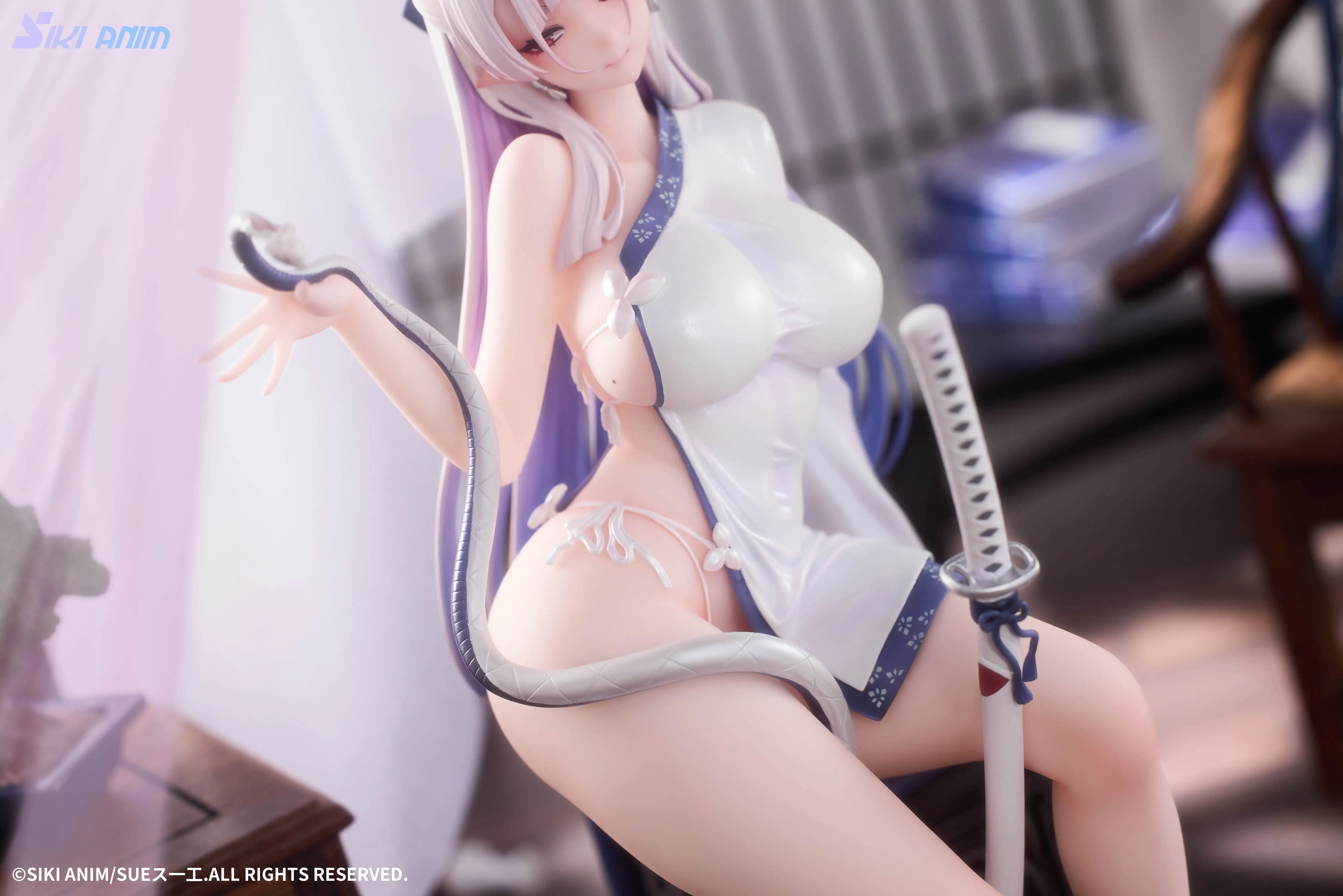 【Pre-sale】1/7 Scale Color of Green and White Snake-Other series-sikianim Studio