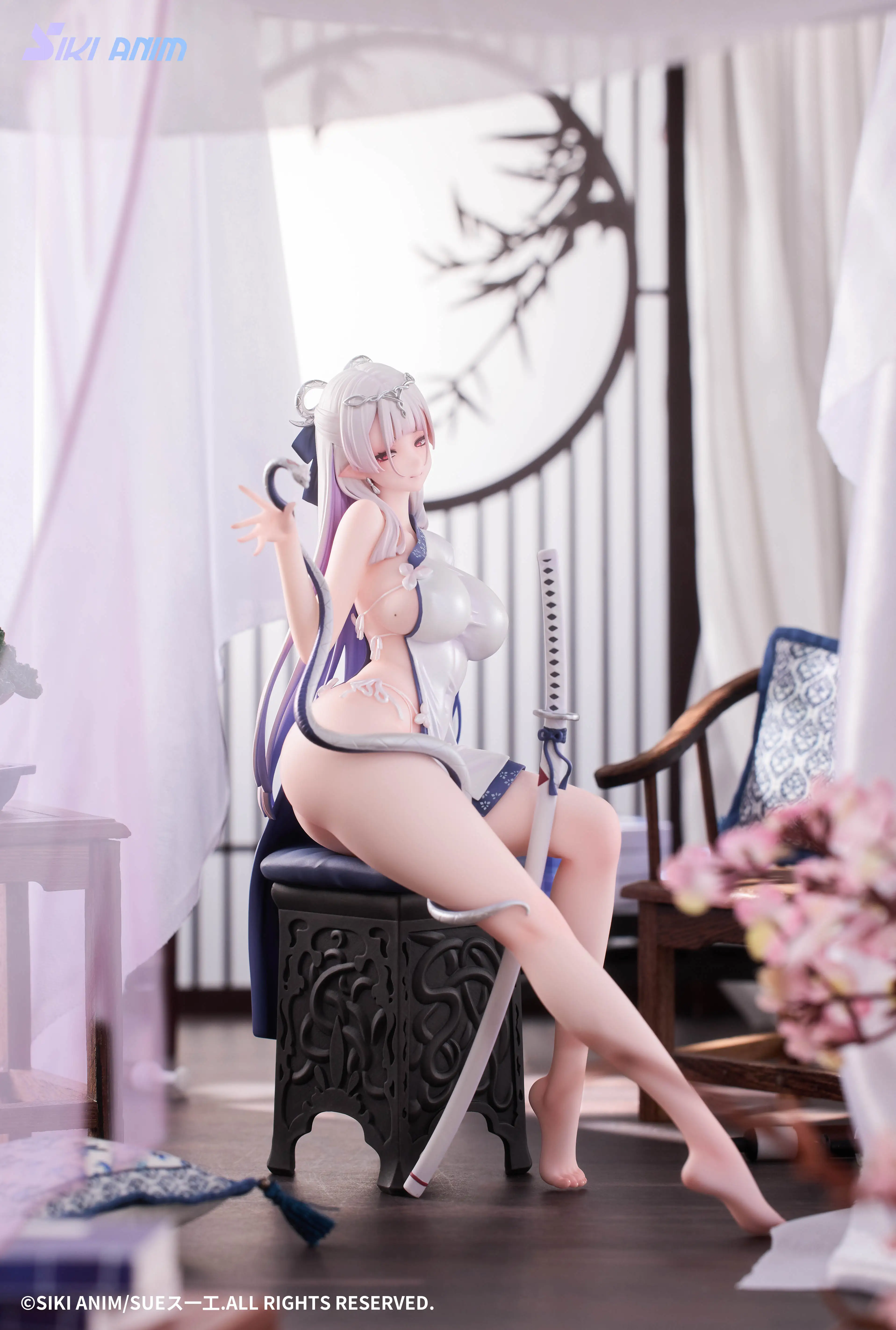 【Pre-sale】1/7 Scale Color of Green and White Snake-Other series-sikianim Studio