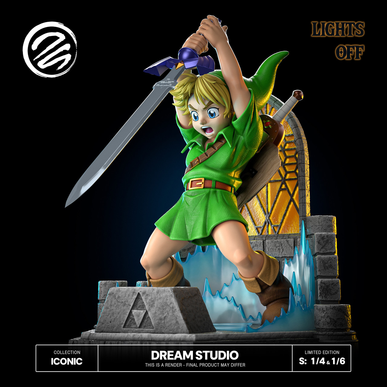 【Pre-sale】1/4 and 1/6 Scale Young Link Sword with LED-The Legend of Zelda-Dream Studio
