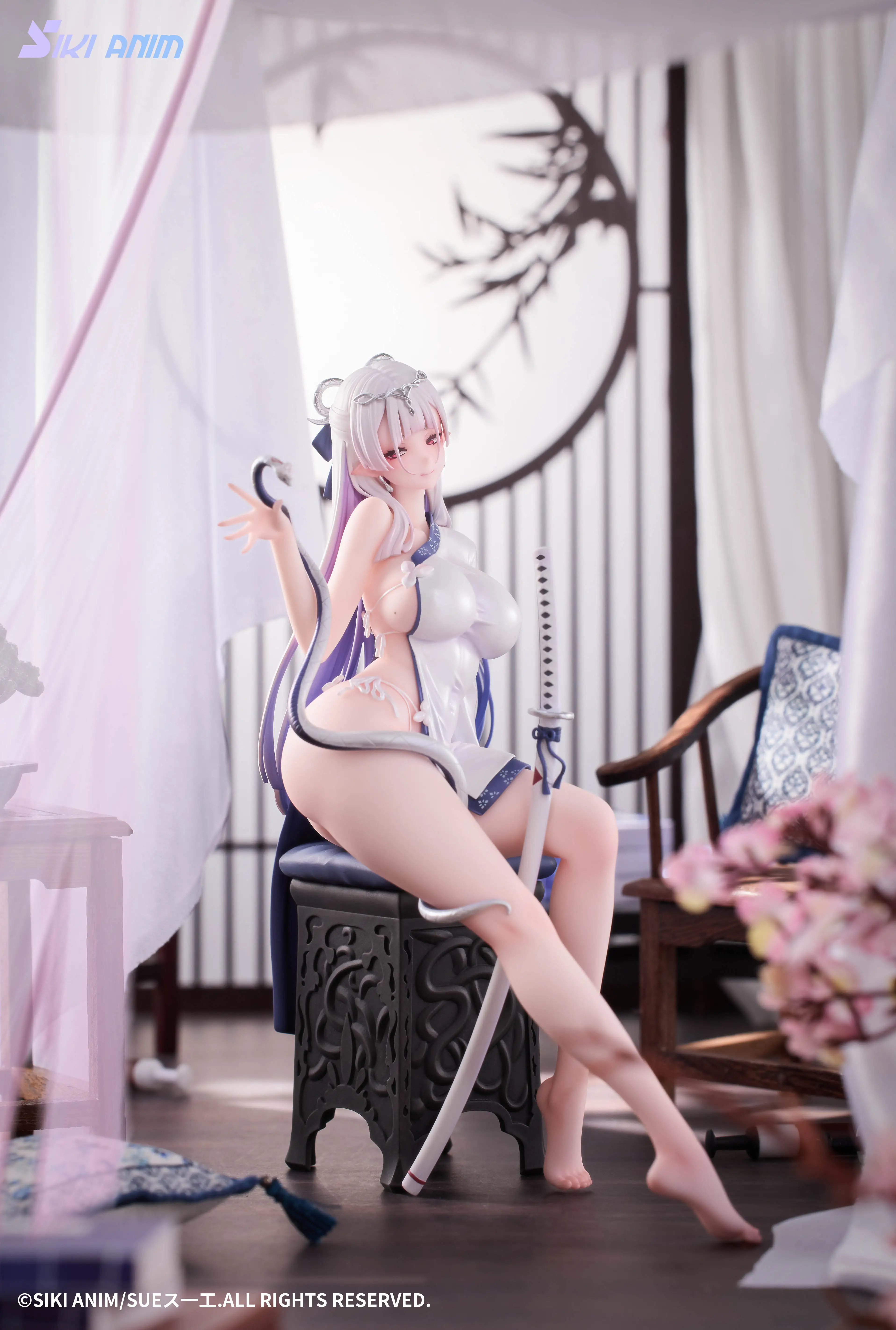 【Pre-sale】1/7 Scale Color of Green and White Snake-Other series-sikianim Studio