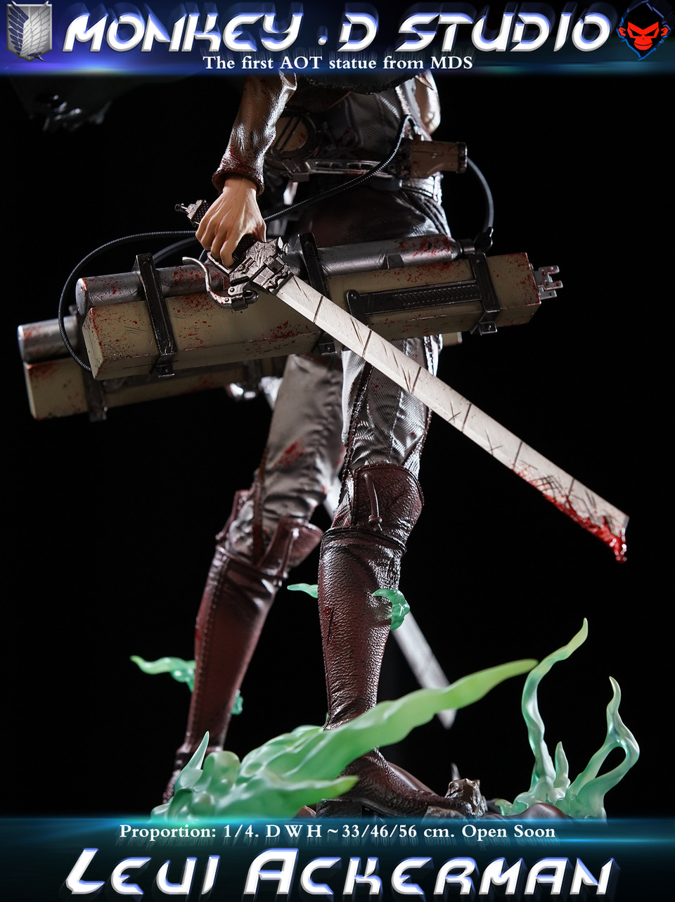 【Pre-sale】1/4 Scale Levi Ackerman-Attack on Titan-Monkey D Studio