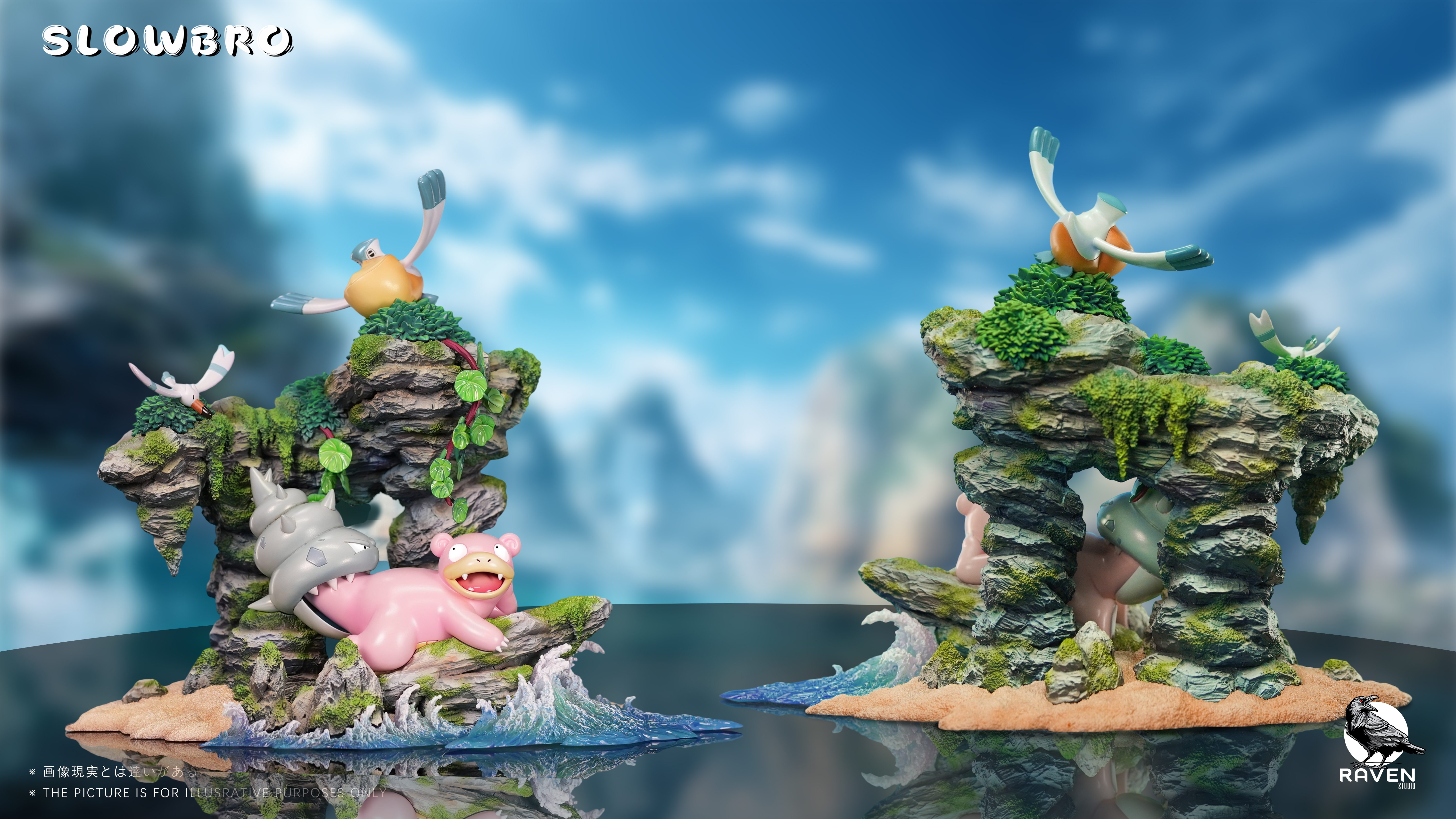 【Pre-sale】Version B Leisurely Slowpoke-Pokemon-Raven Studio