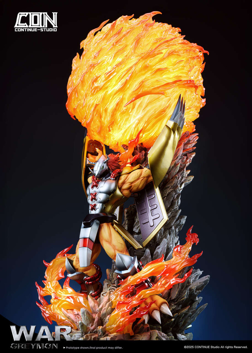 【Pre-sale】War Greymon with LED-Digimon Adventure-CONTINUE Studio