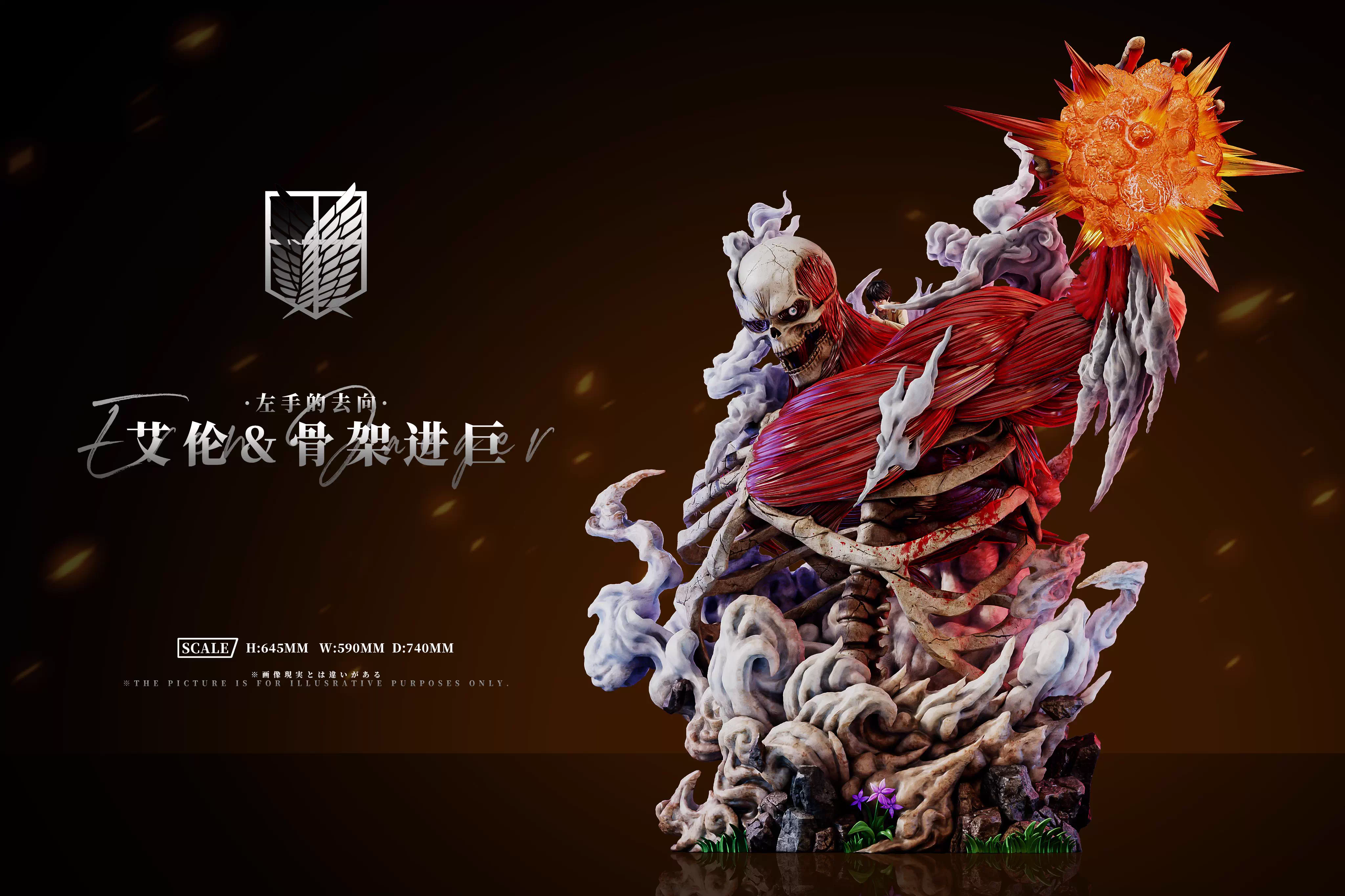 【Pre-sale】Eren and Skeleton Titan-Attack on Titan-AZ Studio