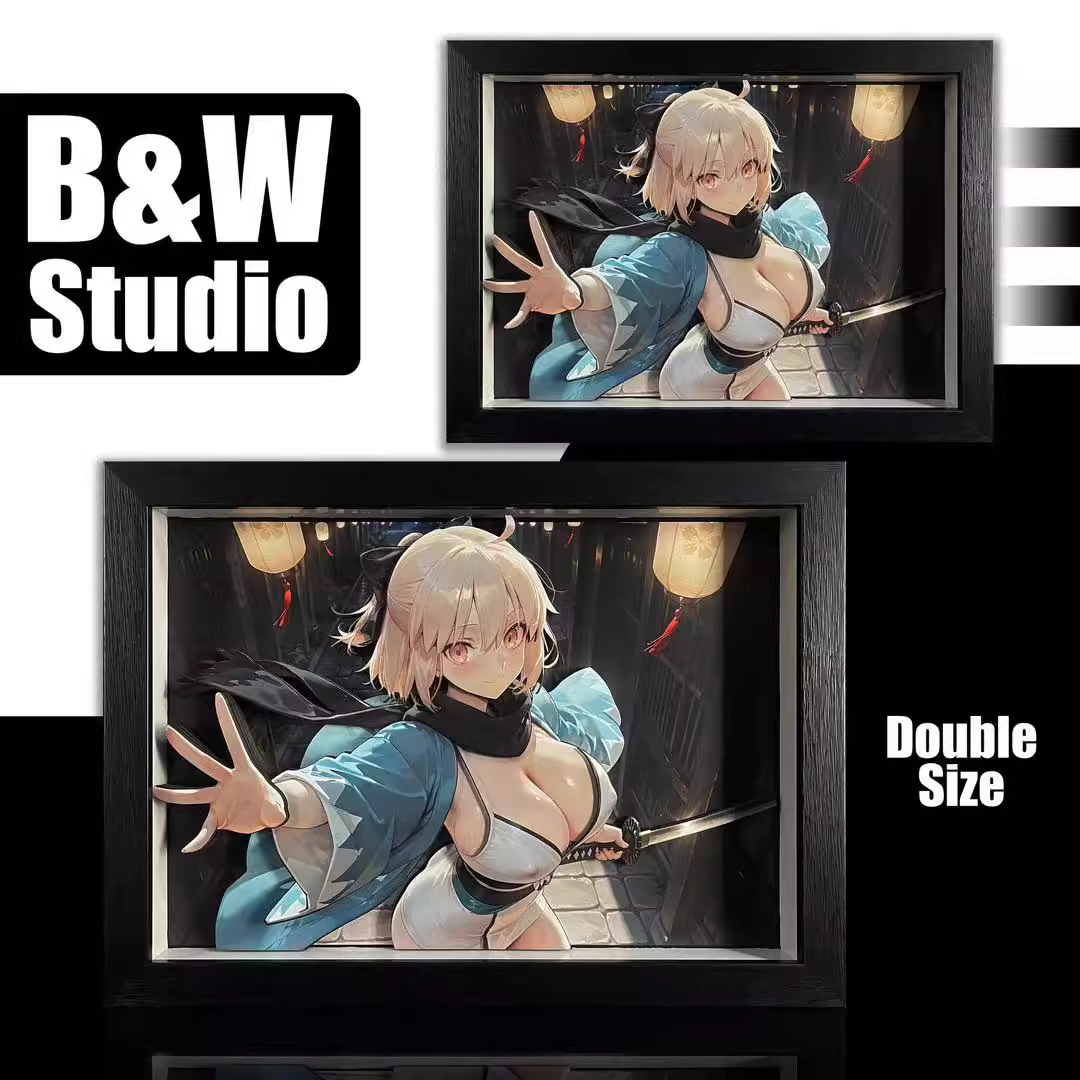 【Pre-sale】Decorative Painting of Okita Souji (Alter)-Fate/Grand Order-Black and White Studio