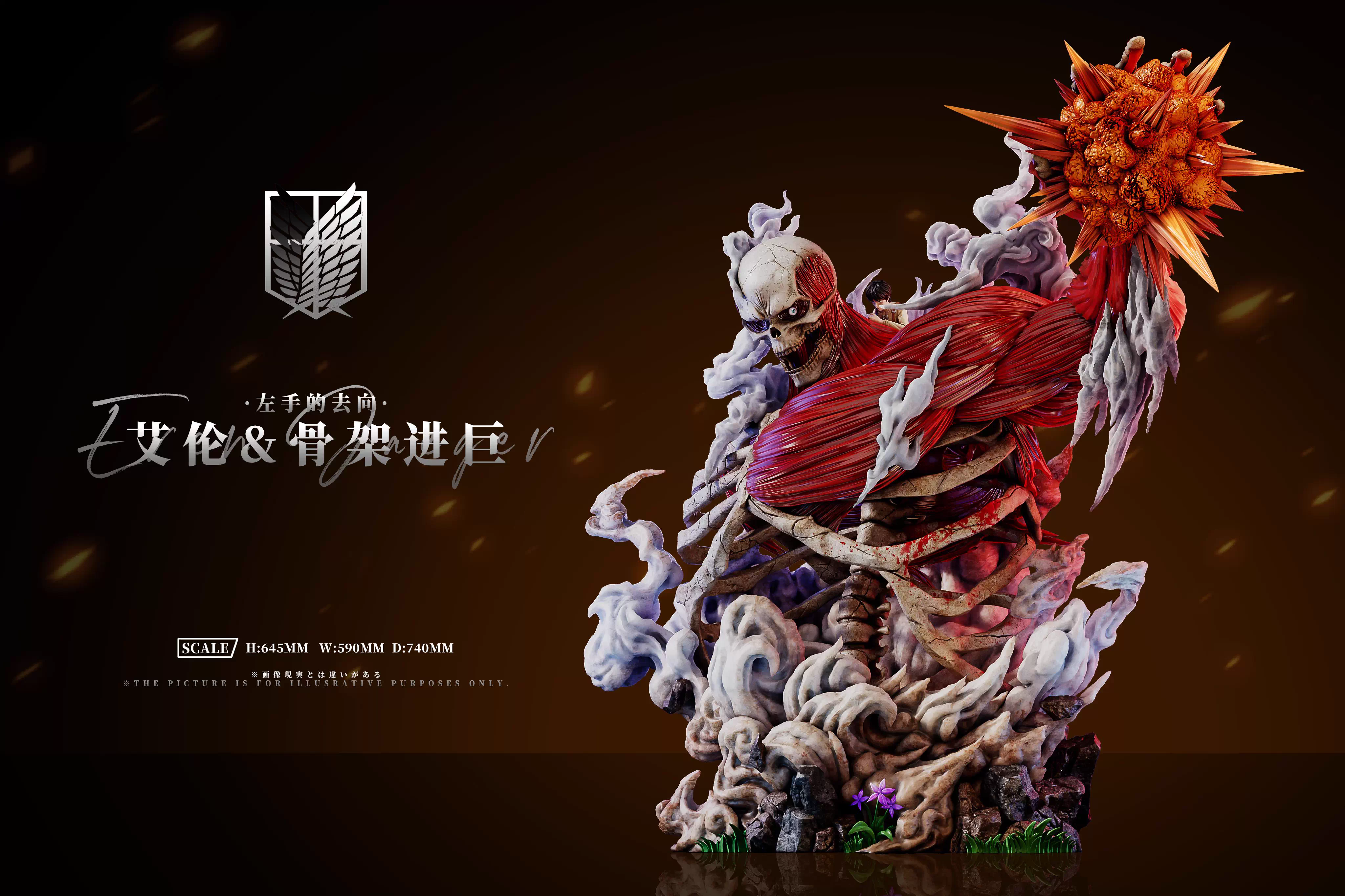 【Pre-sale】Eren and Skeleton Titan-Attack on Titan-AZ Studio