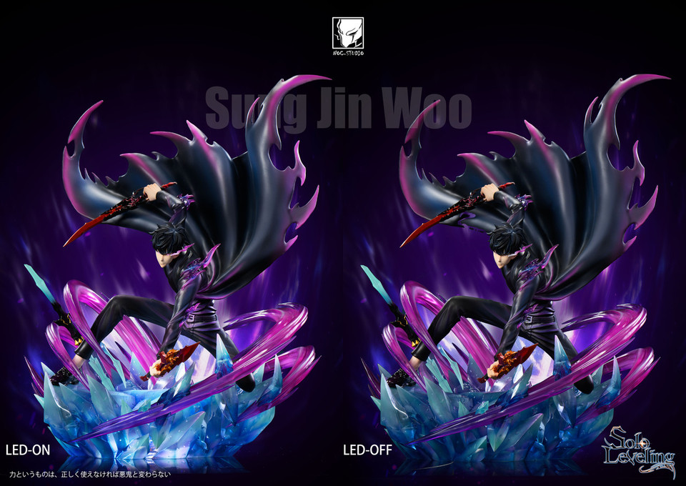 【Pre-sale】1/6 Scale Sung Jin Woo Squatting pose with LED-Noc Studio
