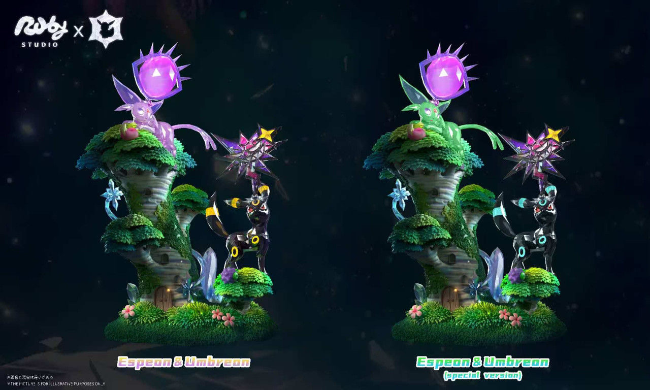 【Pre-sale】Espeon and Umbreon-Pokemon-Ruby Studio
