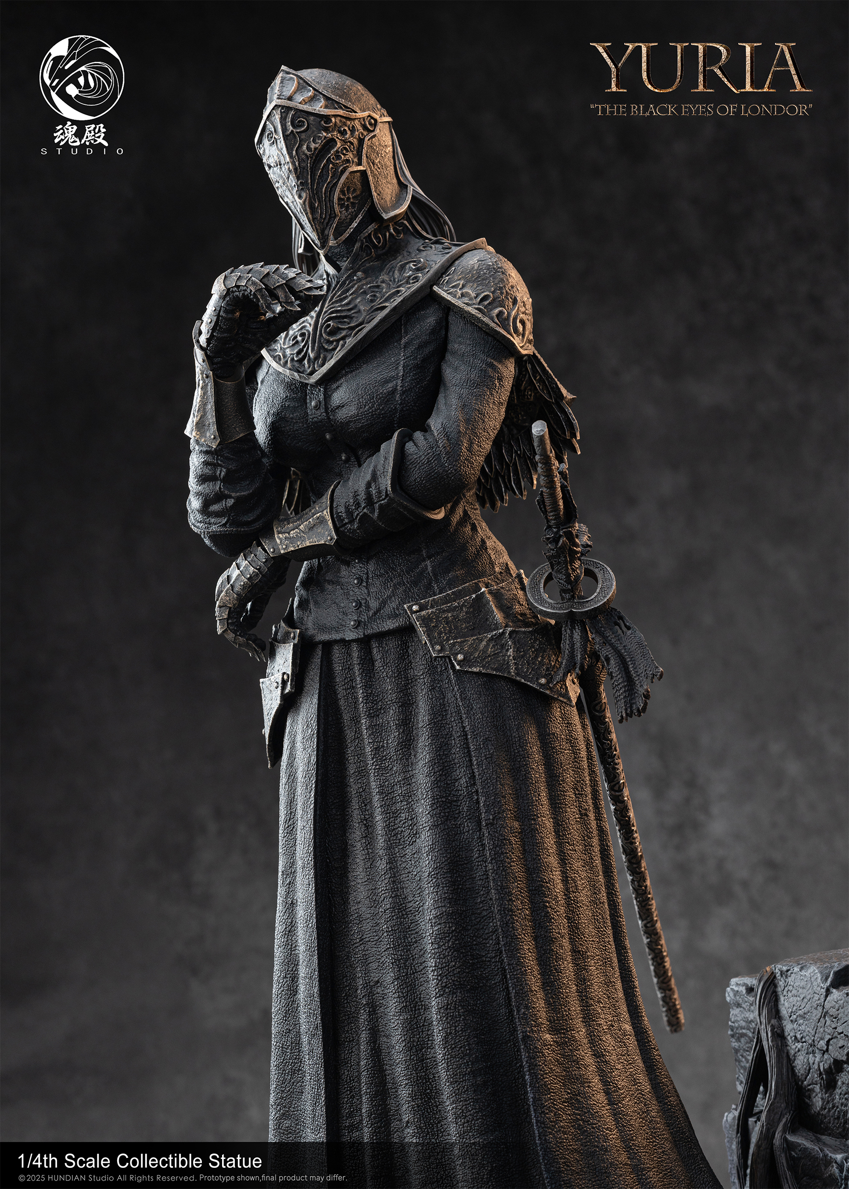 【Pre-sale】1/4 Scale The Black Eyes of Londor Yuria-Dark Souls-Hundian STUDIO