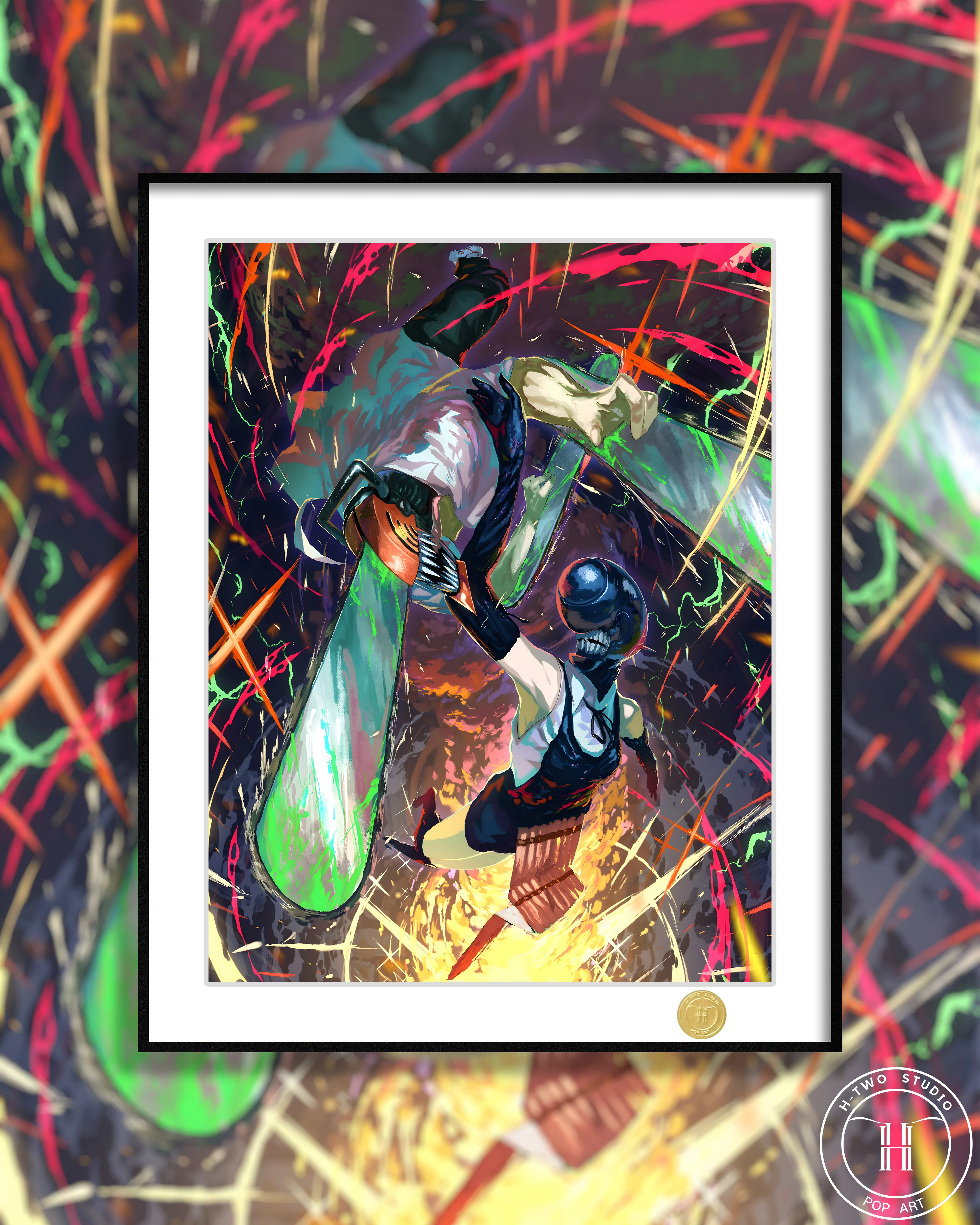 【Pre-sale】Decorative Painting of Denji and Reze-H2 Studio