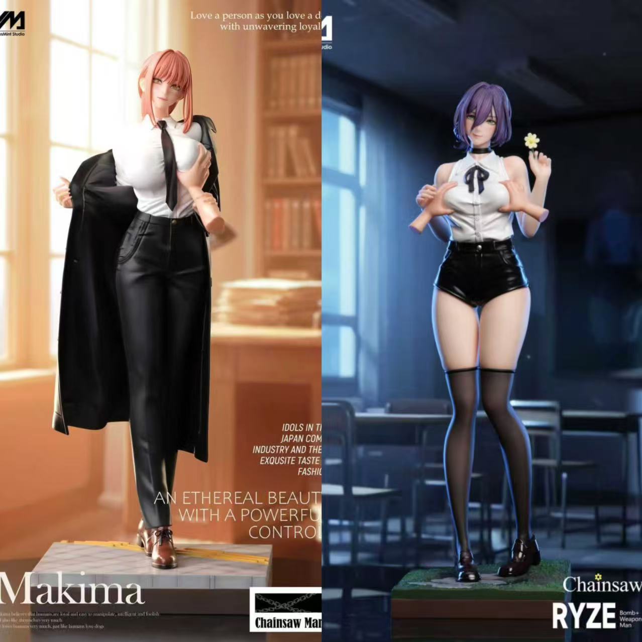 【Pre-sale】1/4 Scale Makima and Reze-VM Studio