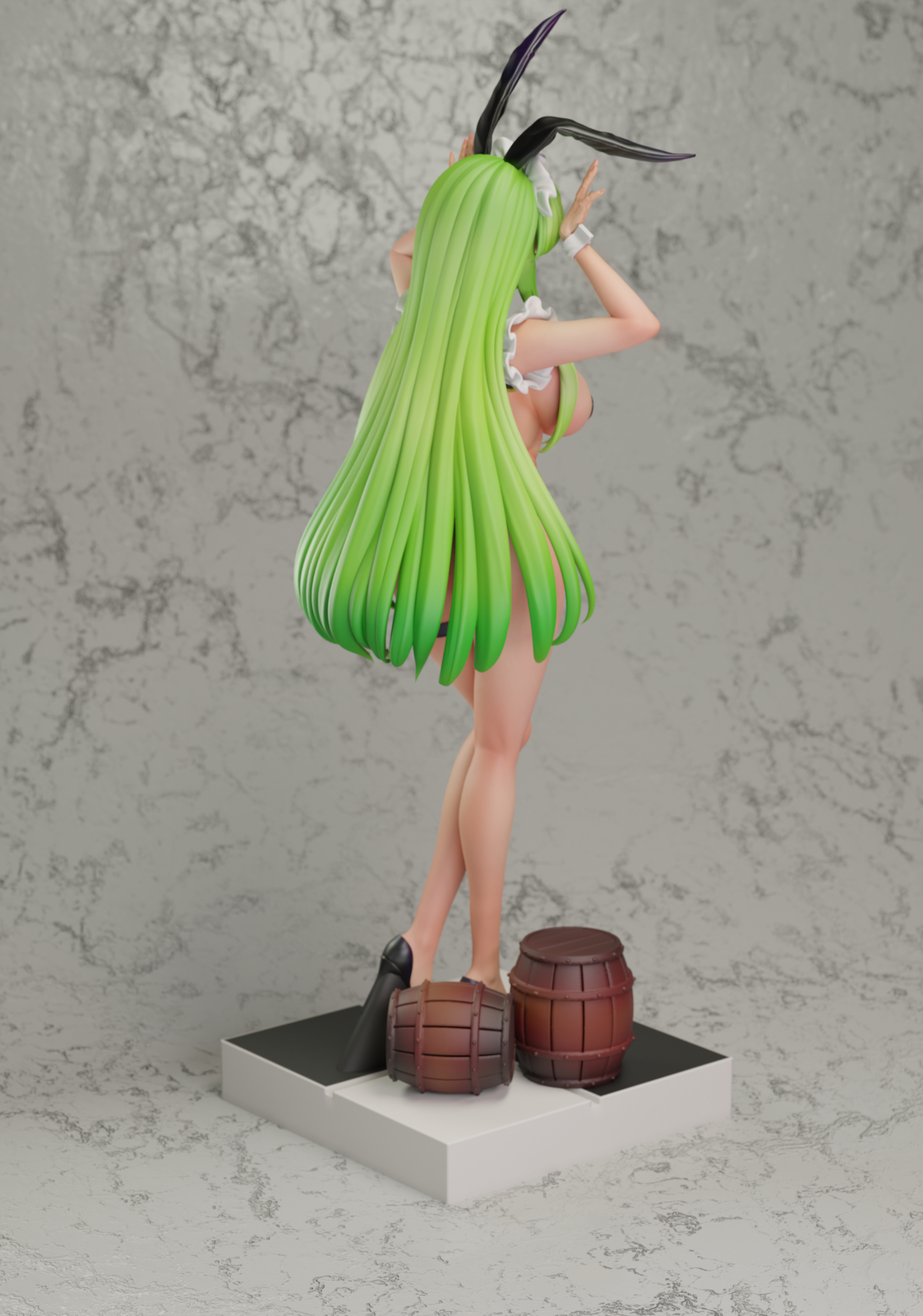 【Pre-sale closed】1/6 Scale Bar Bunny Girl C.C.-Green tea-studio