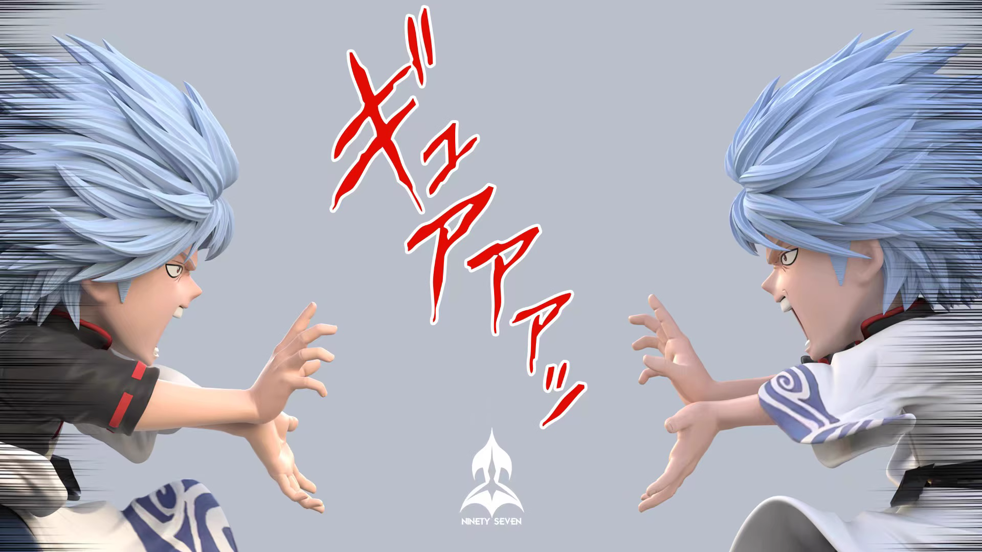 【Pre-sale】Q Version Sakata Gintoki, Shimura Shinpachi and Kagura-NINETY SEVEN Studio