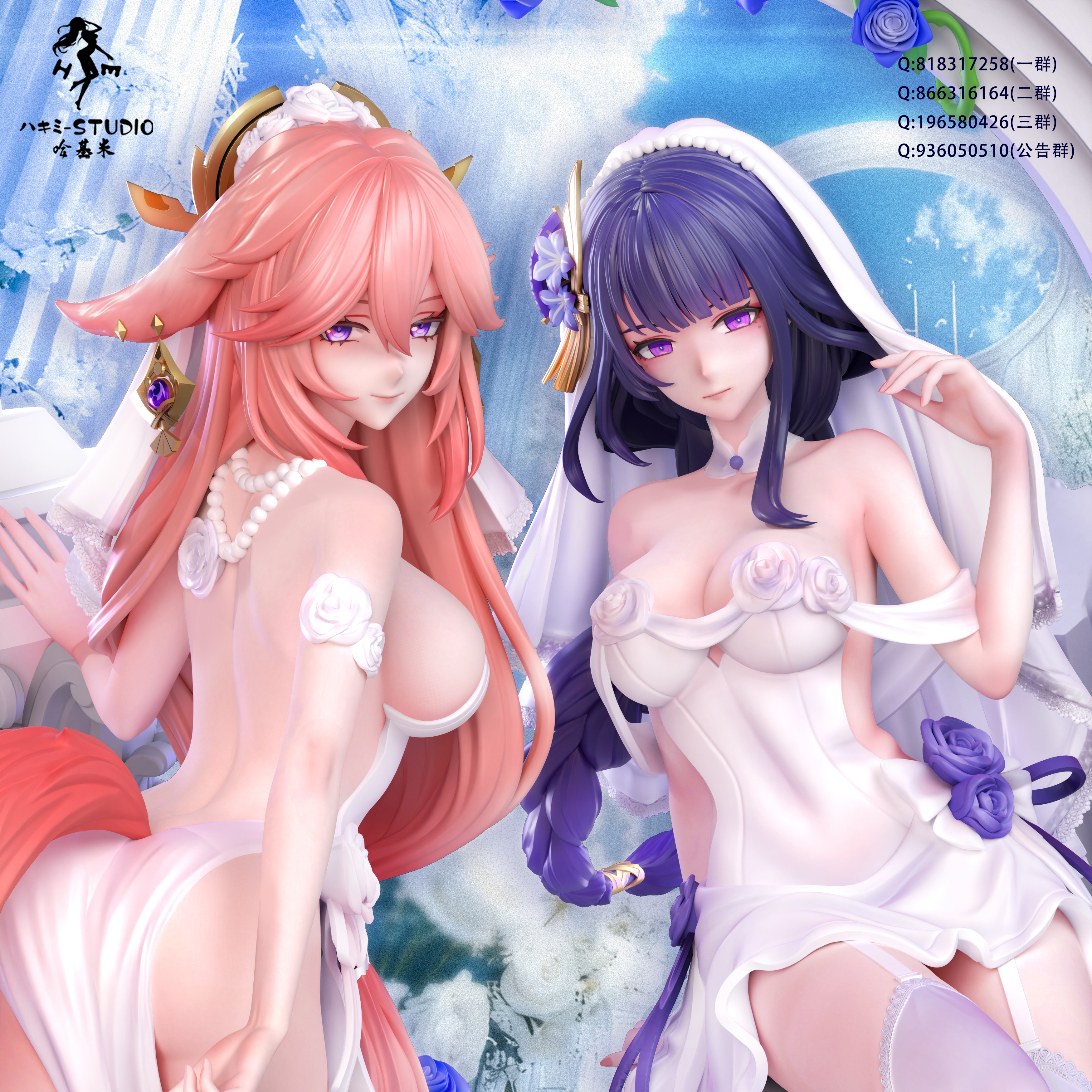 【Pre-sale】1/6 Scale Raiden Shogun and Yae Miko-Hajimi Studio