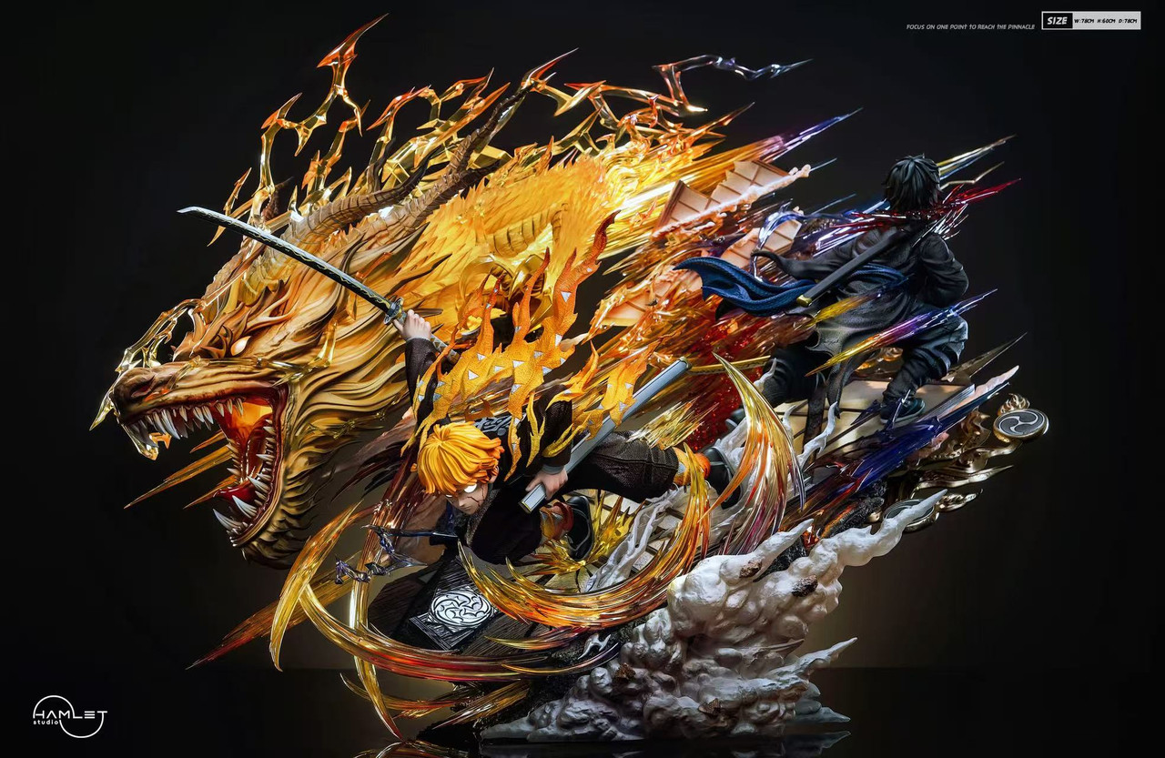 【Pre-sale】1/5 Scale Flaming Thunder God Zenitsu Agatsuma with LED-Hamlet Studio