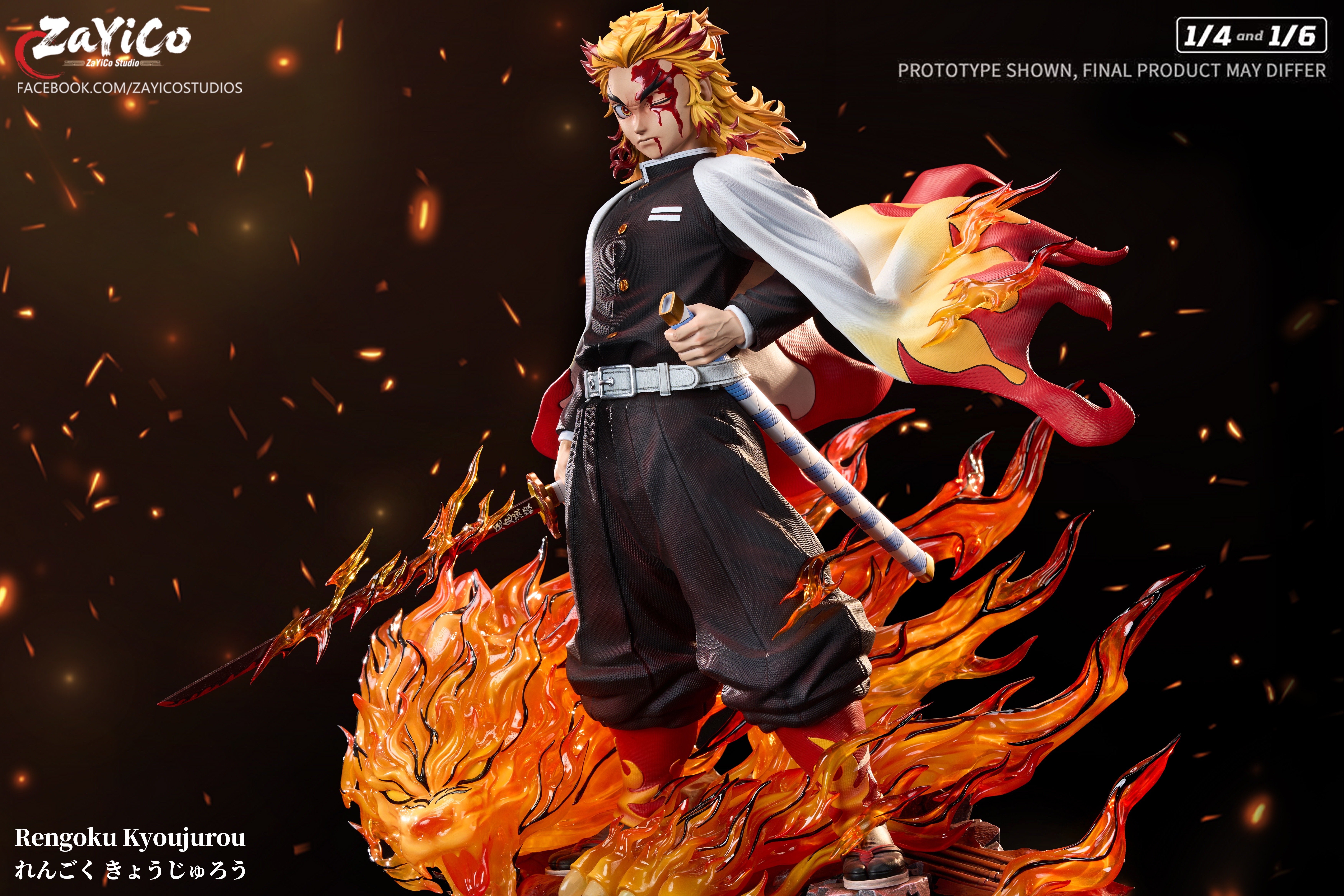 【Pre-sale】1/6 and 1/4 Scale Rengoku Kyoujurou with LED-Zayico Studio