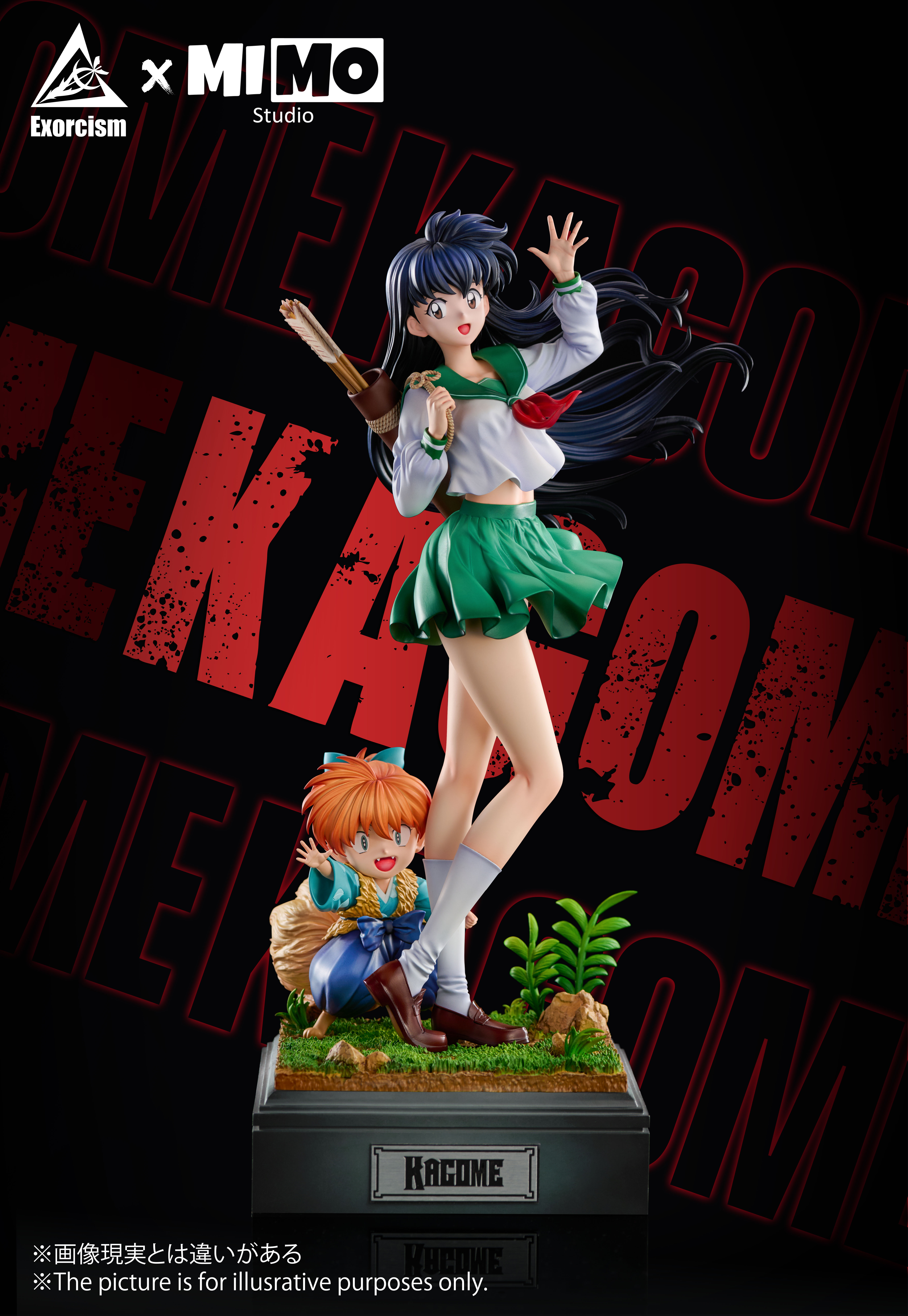 【Pre-sale】1/6 Scale Higurashi Kagome and Shippo-Exorcism Studio x Mimo Studio