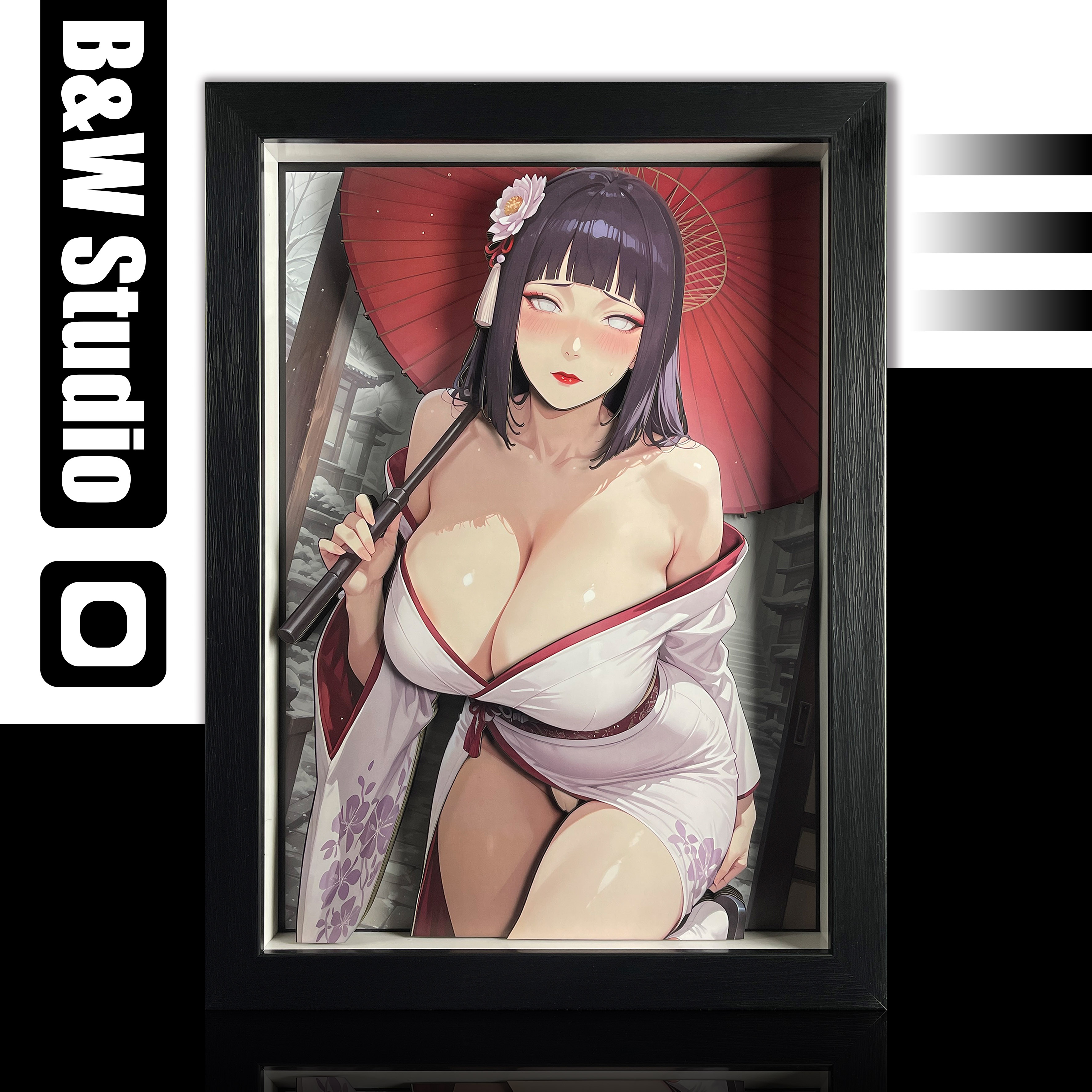 【Pre-sale】DSMG-133 Decorative Painting of Kimono Hyūga Hinata-Black and White Studio