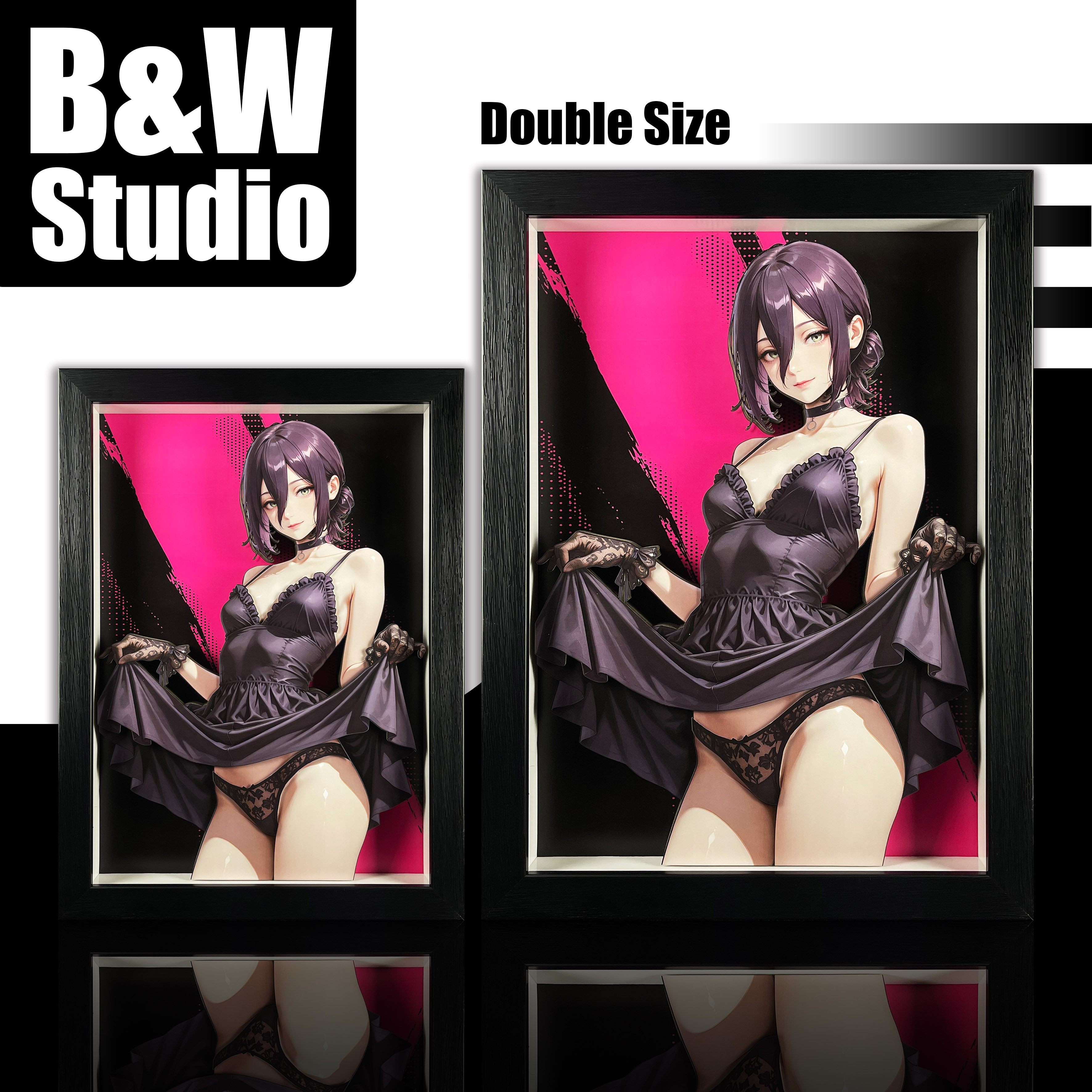 【Pre-sale】Decorative Painting of Reze-Black and White Studio