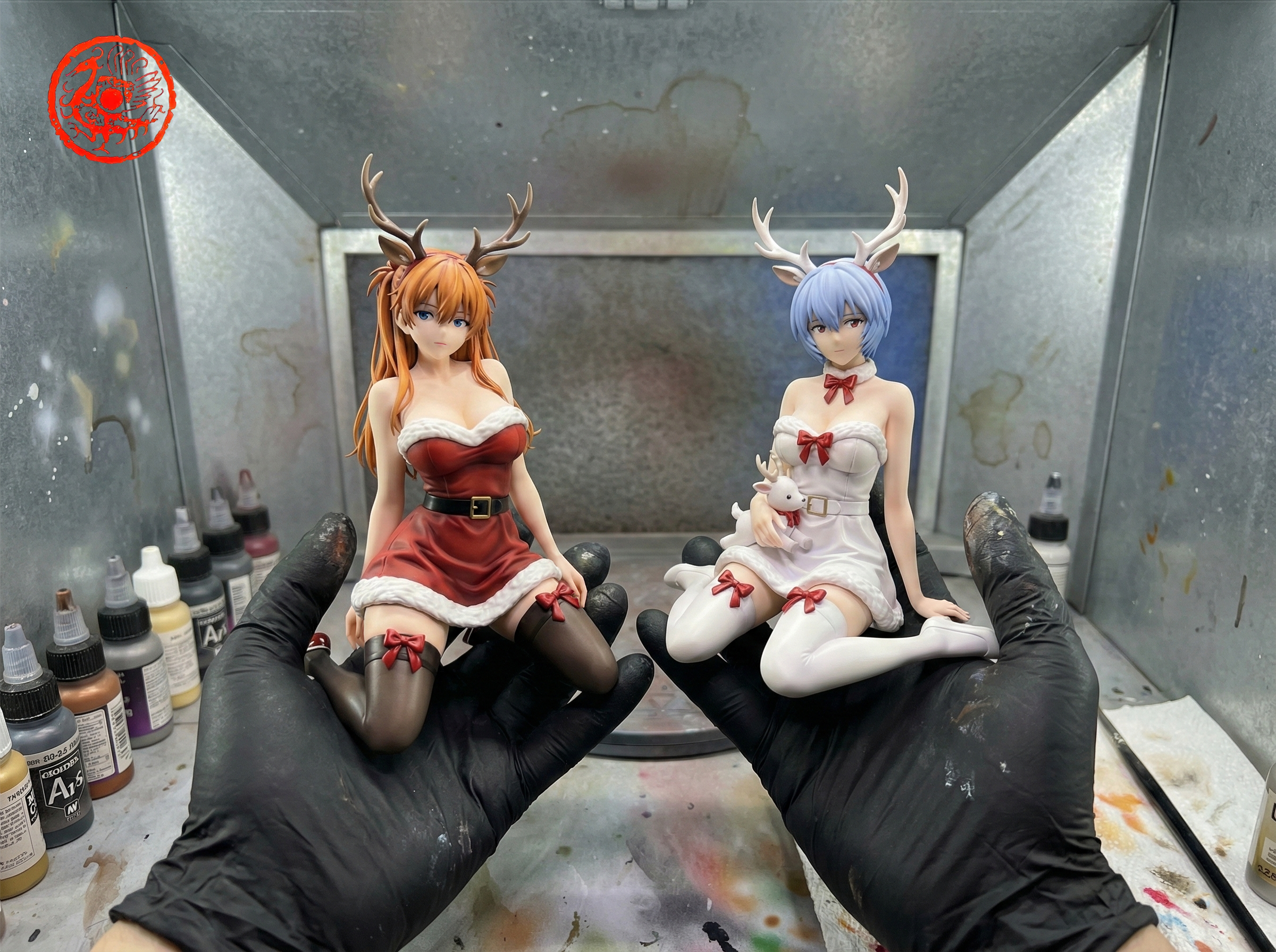 【Pre-sale】Christmas Asuka and Ayanami Rei-ZQ Studio