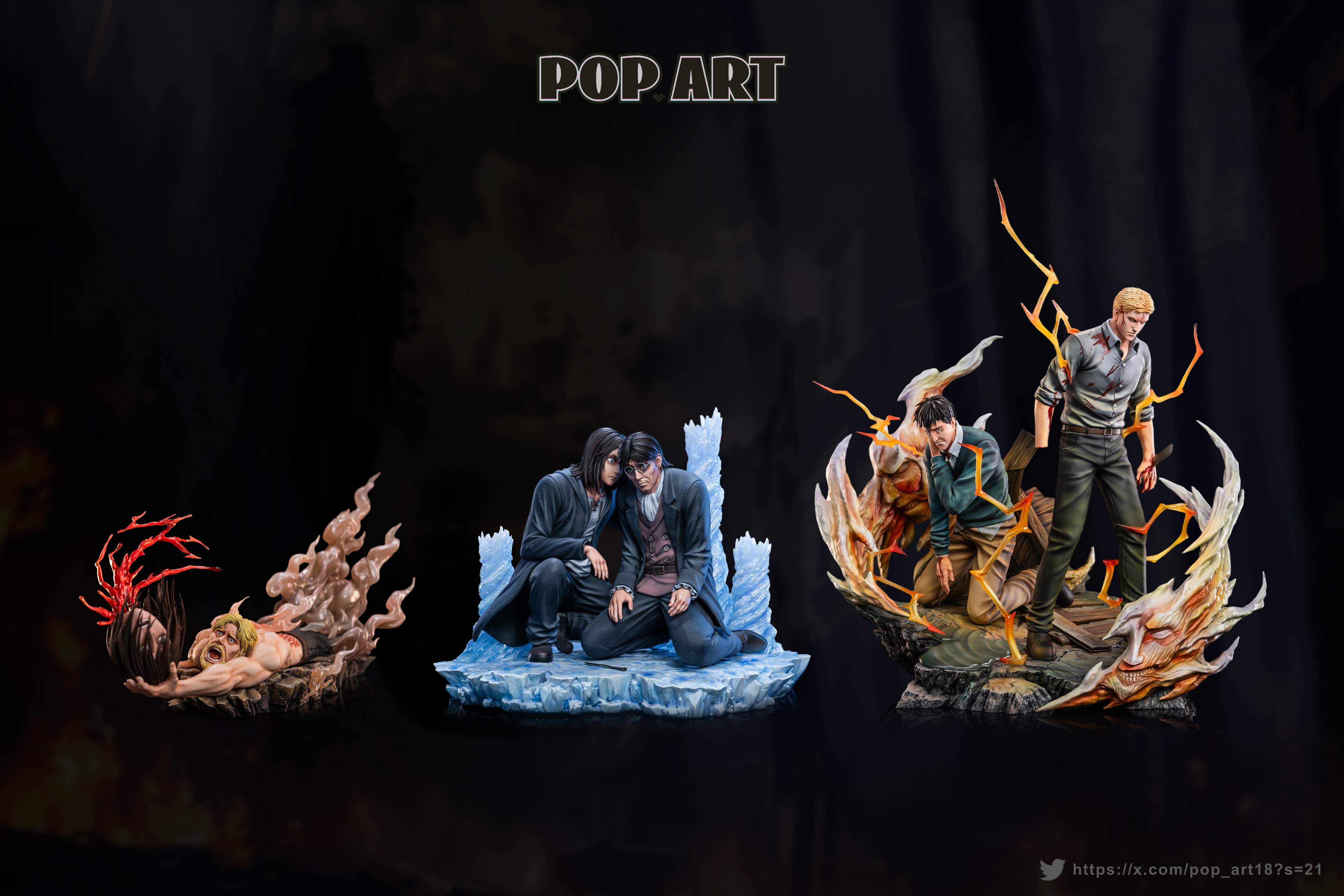 【Pre-sale】1/6 Scale Reiner Braun and Bertholdt Hoover-POP.ART Studio