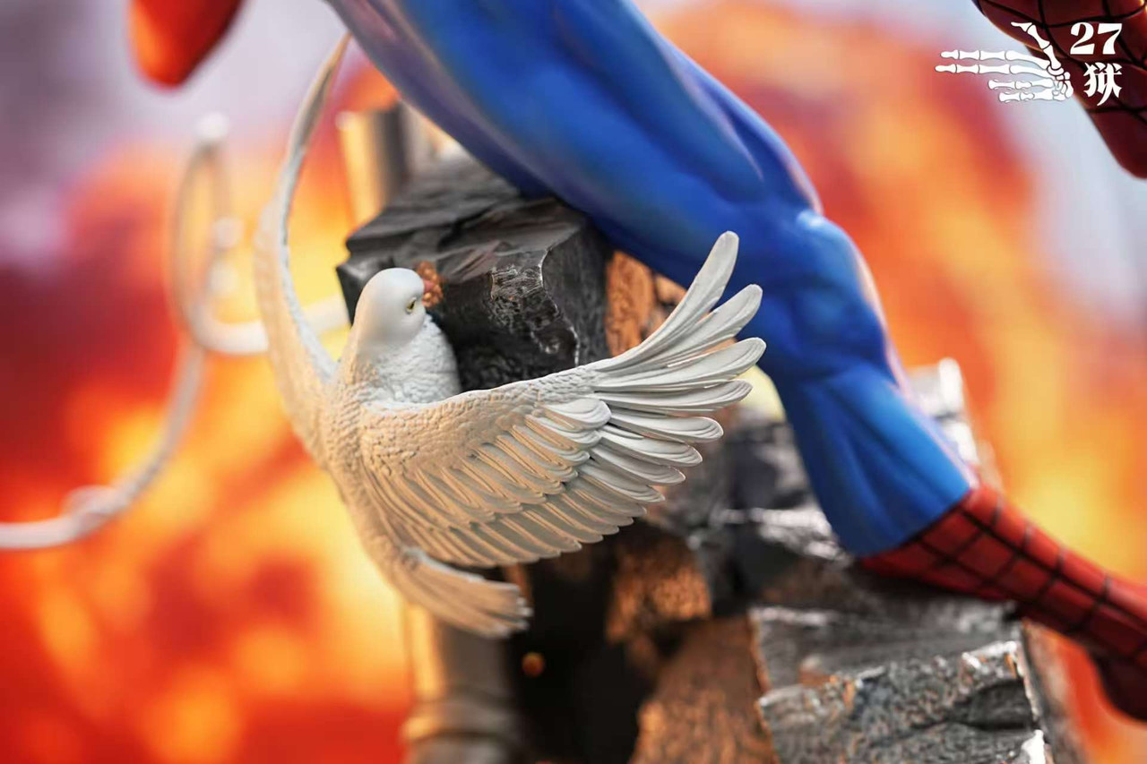 【Pre-sale】1/4 Scale Spider Man vs Venom with LED-27abyss Studio