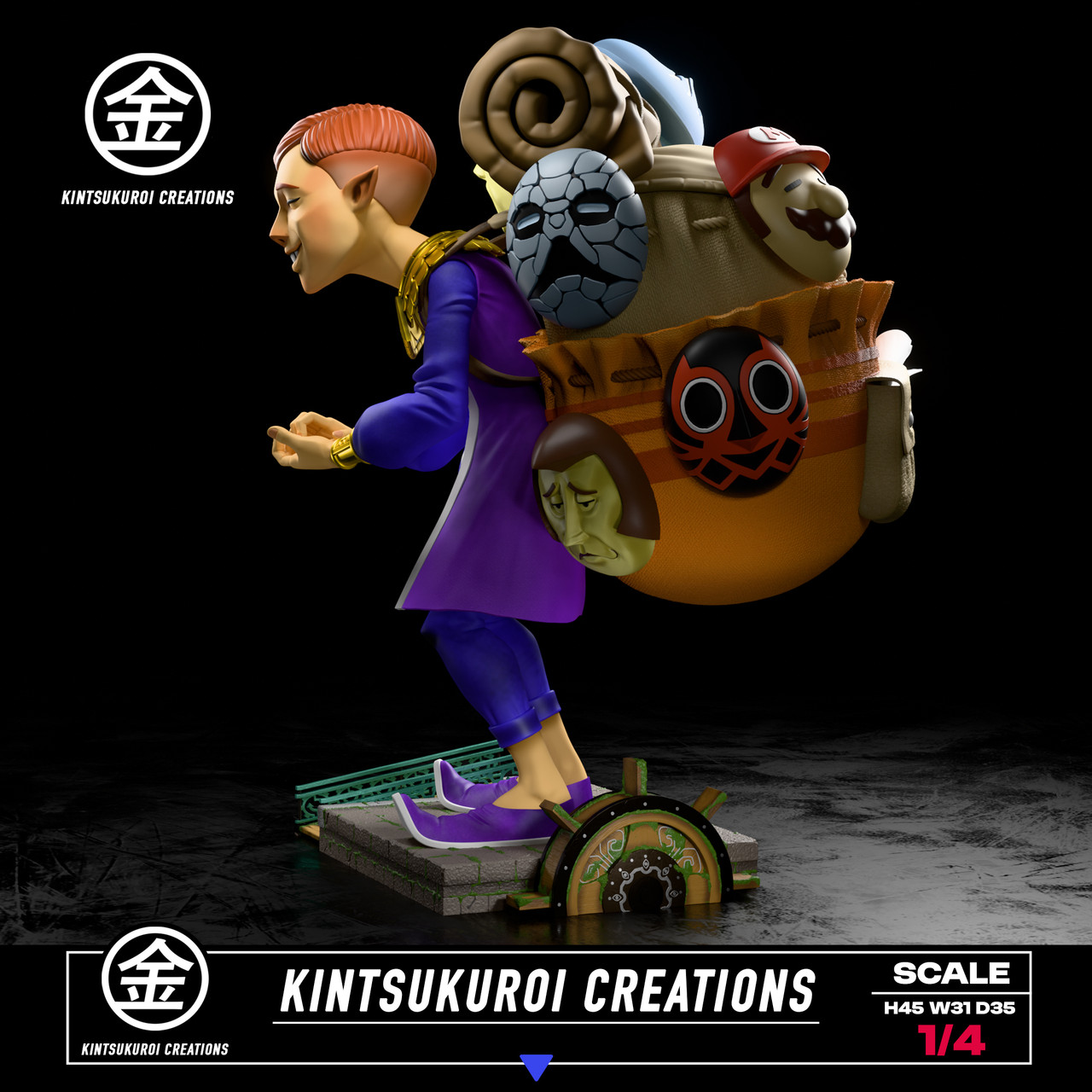 【Pre-sale】1/4 Scale Happy and Angry Mask Salesman-Kintsukuroi Creations Studio